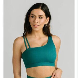 Zyia Dark Emerald Vibrations Asym Light n Tight Bra